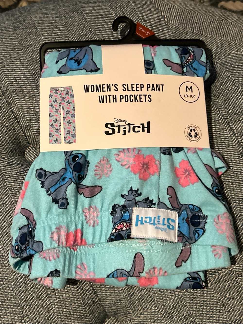 Disney Stitch Pajama Sleep Pants Women's Size Medium Pockets Lilo and Stitch NWT